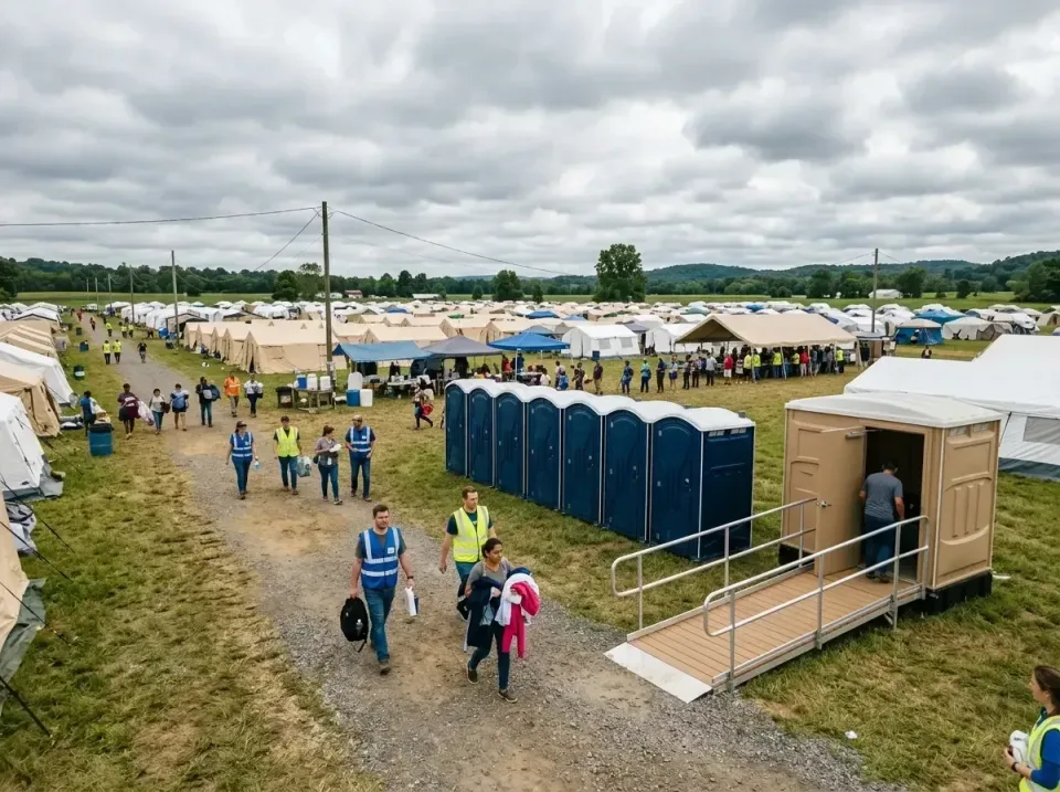 disaster-relief-camp-restrooms-010 — frequently asked questions, Dumpster & Portable Bathrooms Rental in O'Fallon, MO